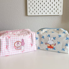 Load image into Gallery viewer, Pink Gingham Makeup Bag
