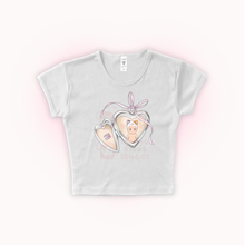 Load image into Gallery viewer, Cat Locket Fitted Crop Top
